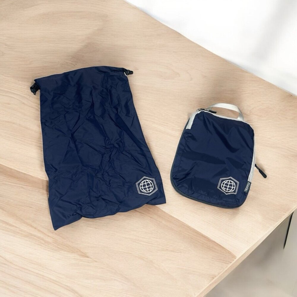 2 TRIPPED Travel Gear  Packing Accessories For Travel Lightweight Blue